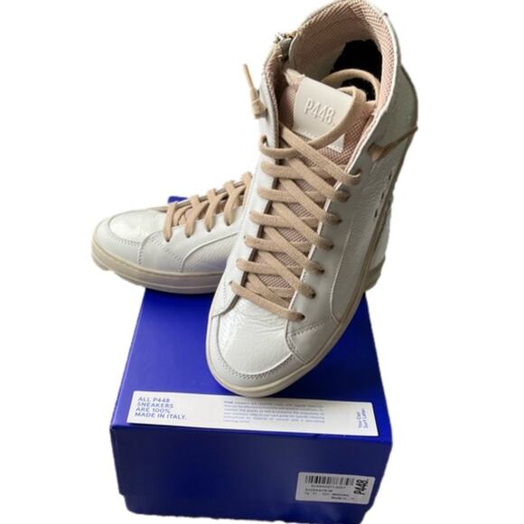 P448 Women's Skate Medusa High-Top Sneakers Size 7 EURO 37 NEW NIB - Picture 4 of 11